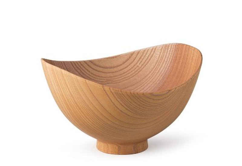 喜八工房 - 榉木 蝴蝶碗 - Butterfly Bowl L size - 碗 - 木头 咖啡色