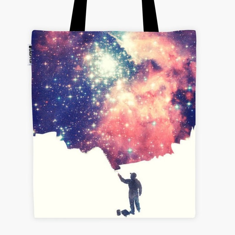 Filament - 帆布袋 - Painting the universe (Awsome Space Art Design) - 侧背包/斜挎包 - 其他材质 