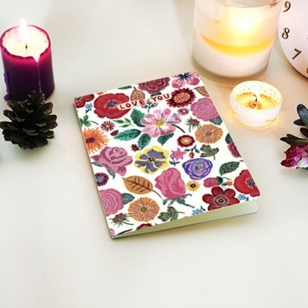 Dessin x 7321 Design-Nathalie Lete彩绘万用卡片V2-爱恋芥黄,7321-05628 - 卡片/明信片 - 纸 多色