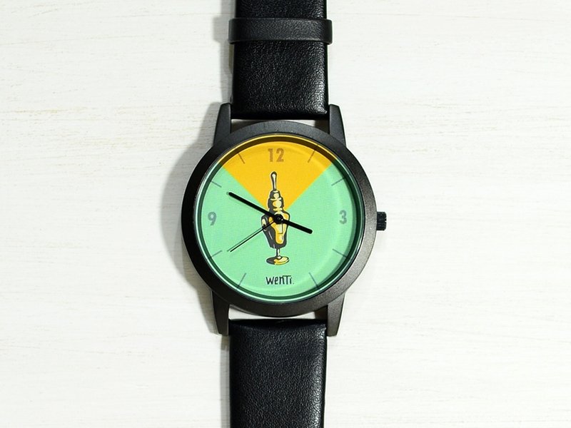 WenTi - 经典插画表《柱子头湖水绿》 - 女表 - 其他金属 