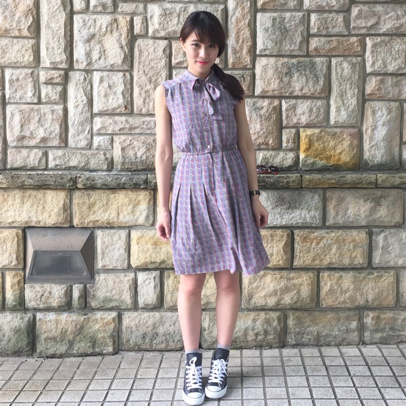 古着洋装_/紫绑带 - 洋装/连衣裙 - 其他材质 多色