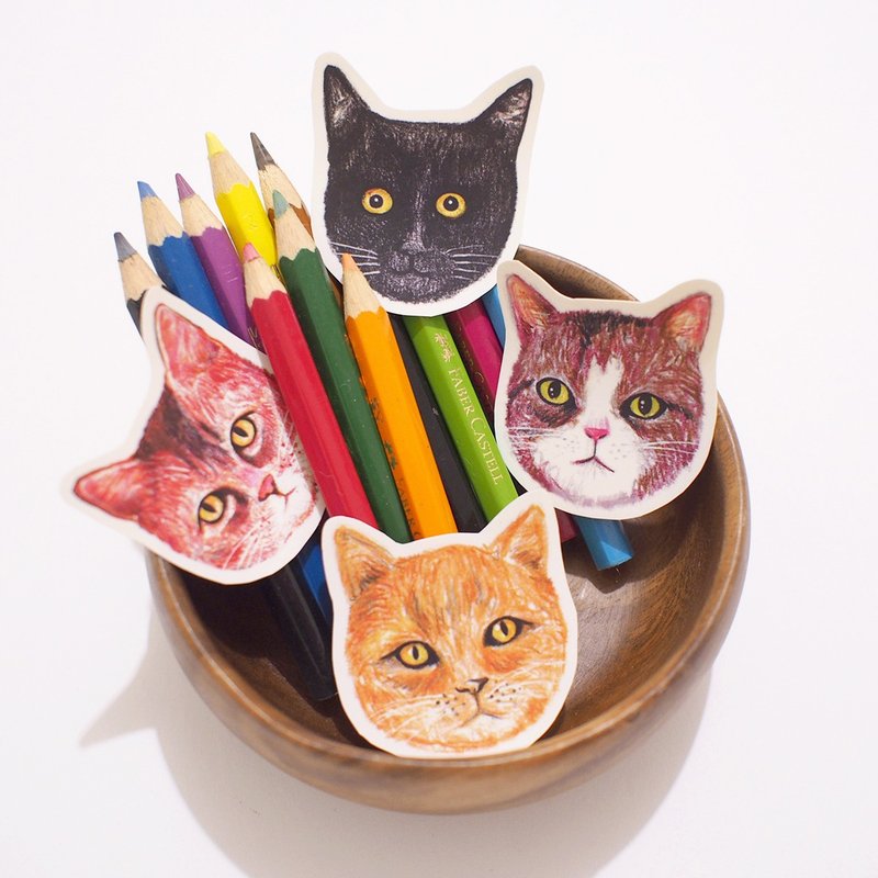 我是猫 4入贴纸组 - 贴纸 - 纸 