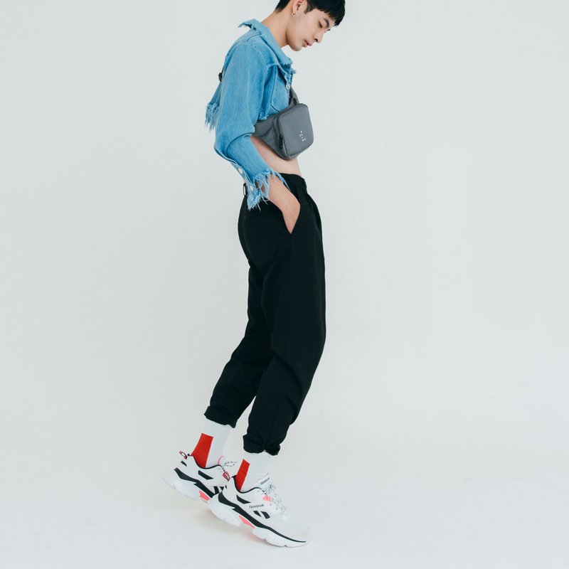 煽动者 X YUAN LEE /RED LUMP 袜子/白紅 - 袜子 - 棉．麻 红色