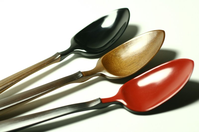 喇舌 - 漆の竹匙 - 餐刀/叉/匙组合 - 竹 