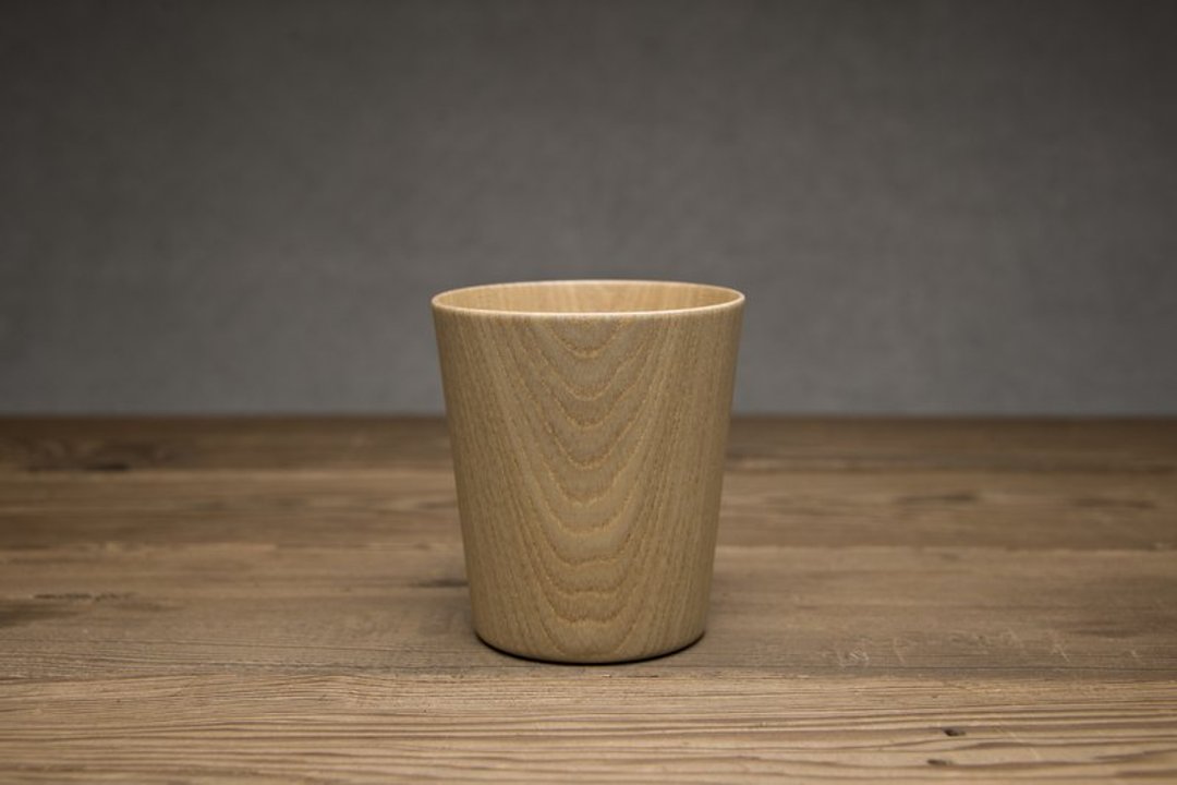 高桥工艺 手工 木杯  S  size KAMI Glass Wide  S - 茶具/茶杯 - 木头 咖啡色