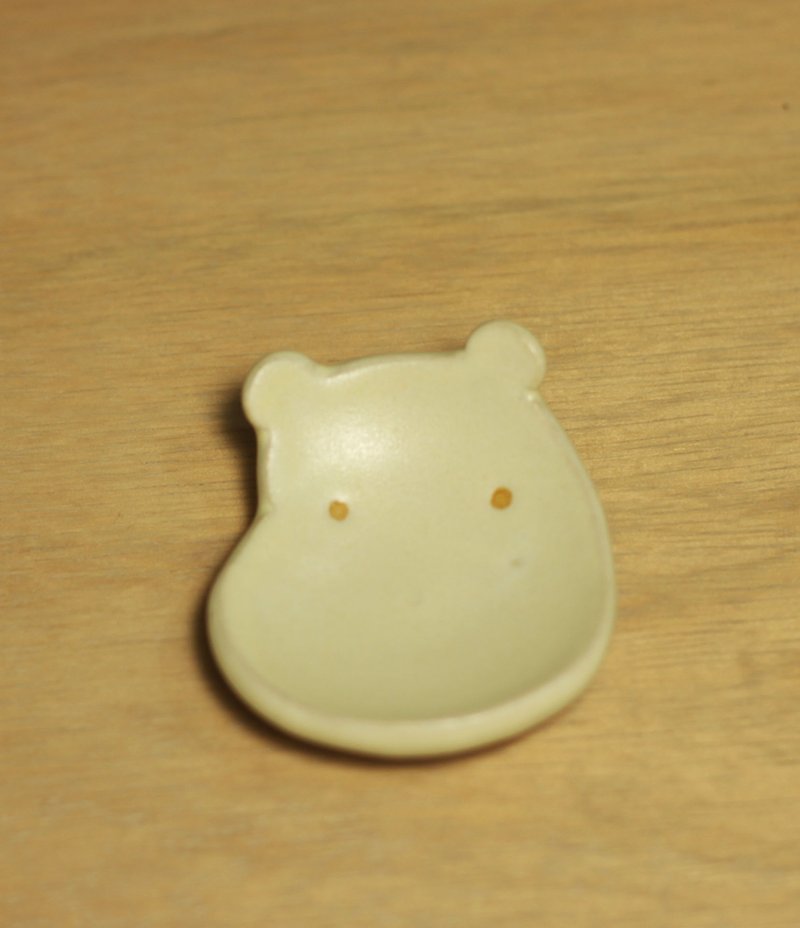 白釉小碟 动物系列-河马 - 花瓶/陶器 - 其他材质 白色