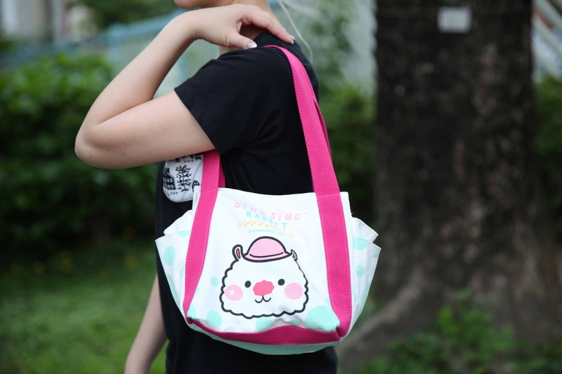 星星兔 Sing Sing Rabbit 波点手挽袋 (细) - 手提包/手提袋 - 其他材质 白色