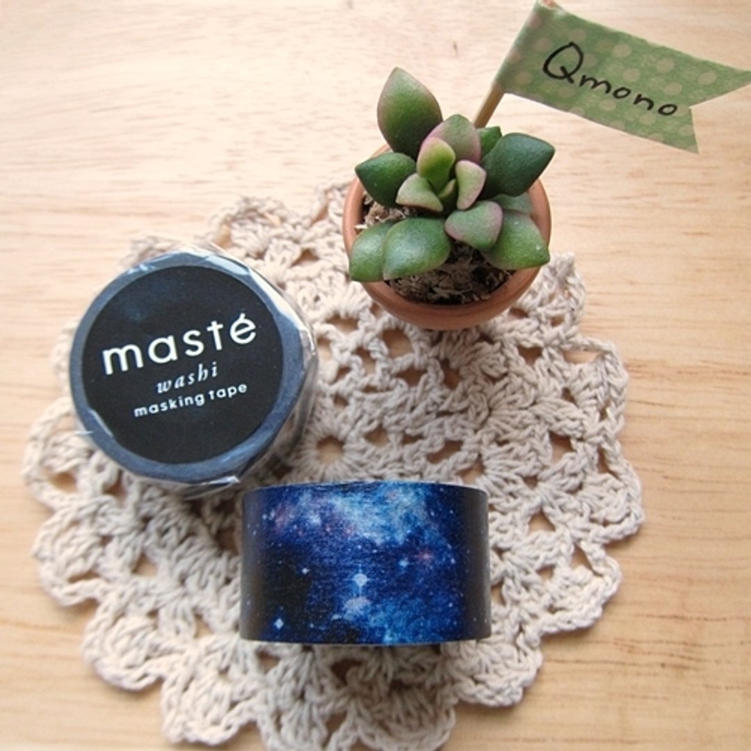 maste 和纸胶带 Multi系列【宇宙星空 银河 (MST-MKT11-A)】 - 纸胶带 - 纸 蓝色