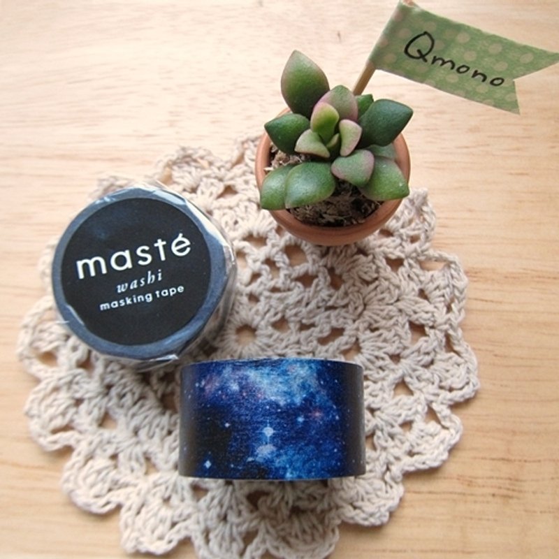 maste 和纸胶带 Multi系列【宇宙星空 银河 (MST-MKT11-A)】 - 纸胶带 - 纸 蓝色