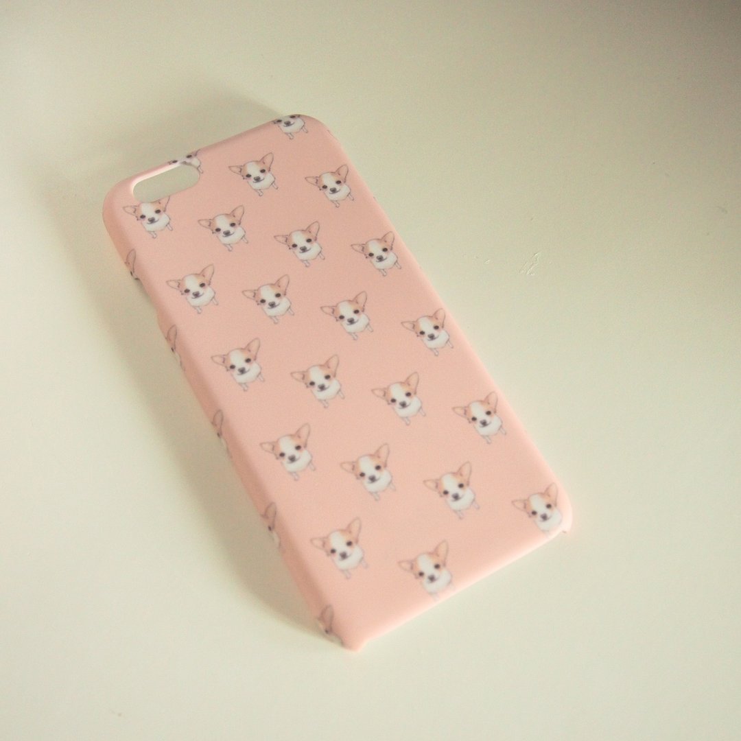 :: 圣诞礼物 :: 吉娃娃犬 iPhone 8/7/ 6/6s 手机壳粉红色 - 平板/电脑保护壳 - 塑料 粉红色