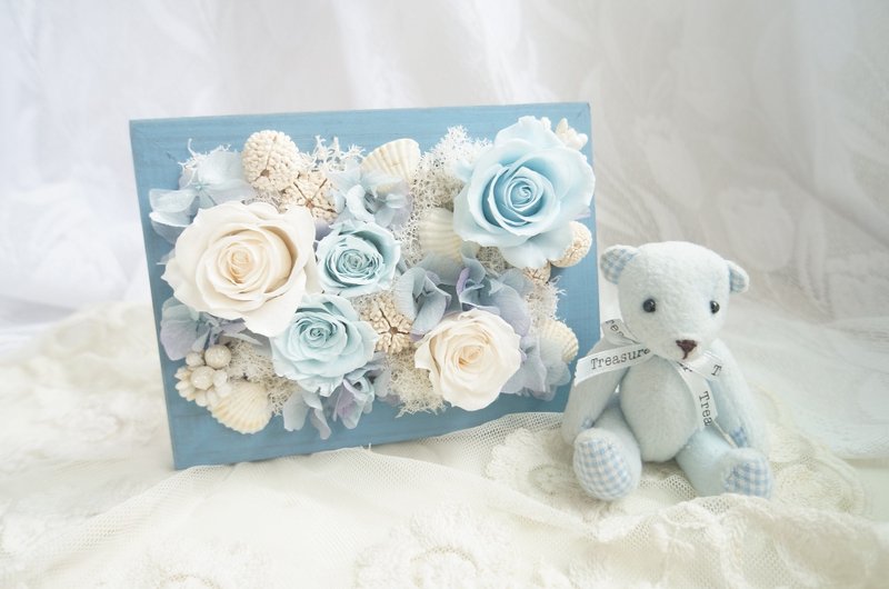 夏日海洋花の相框 - 画框/相框 - 植物．花 蓝色