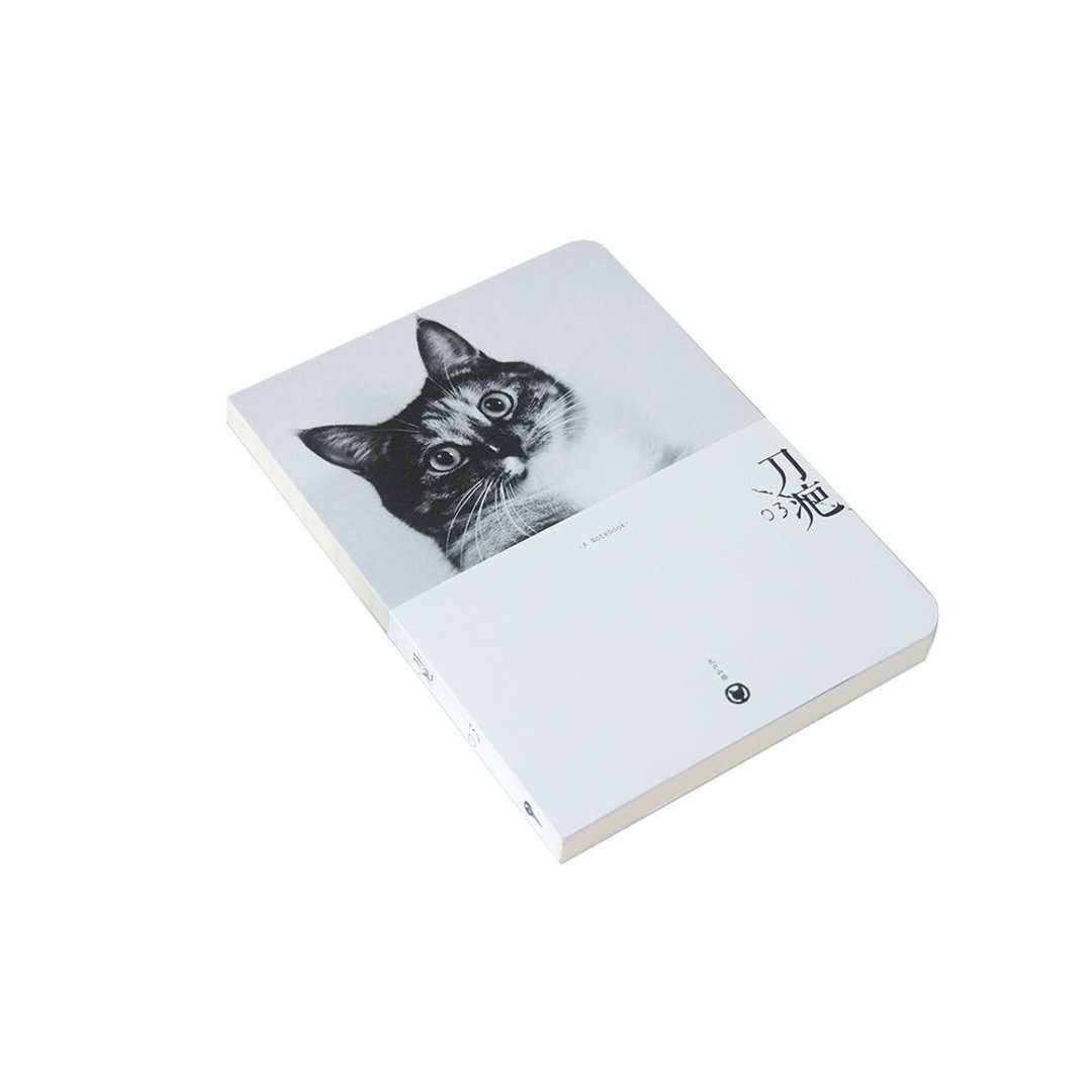 九口山猫系列160page灰板裸装白纸横线笔记本-刀疤（03） - 笔记本/手帐 - 纸 白色