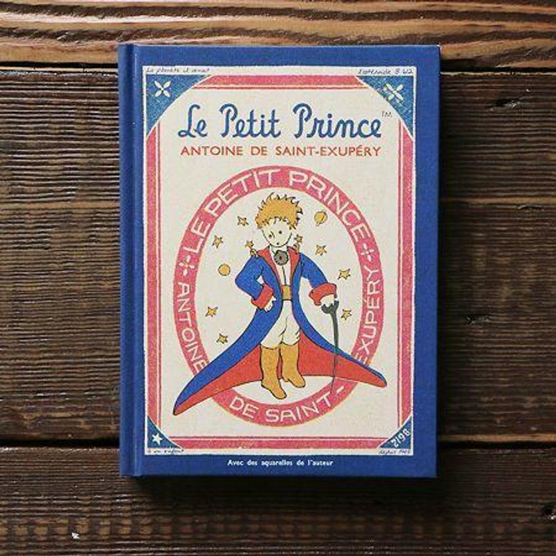 7321 Design-小王子硬壳精装条纹笔记本-小王子披风,7321-08605 - 笔记本/手帐 - 纸 蓝色