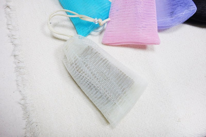 肥皂起泡袋(附吸盘) 共五色 买10送1 - 肥皂/手工皂 - 聚酯纤维 多色