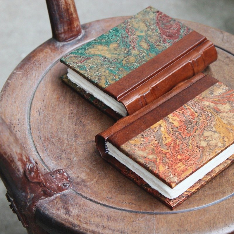 ART-751 意大利硬皮彩色面手工毛边纸笔记本-M | Manufactus - 笔记本/手帐 - 纸 咖啡色