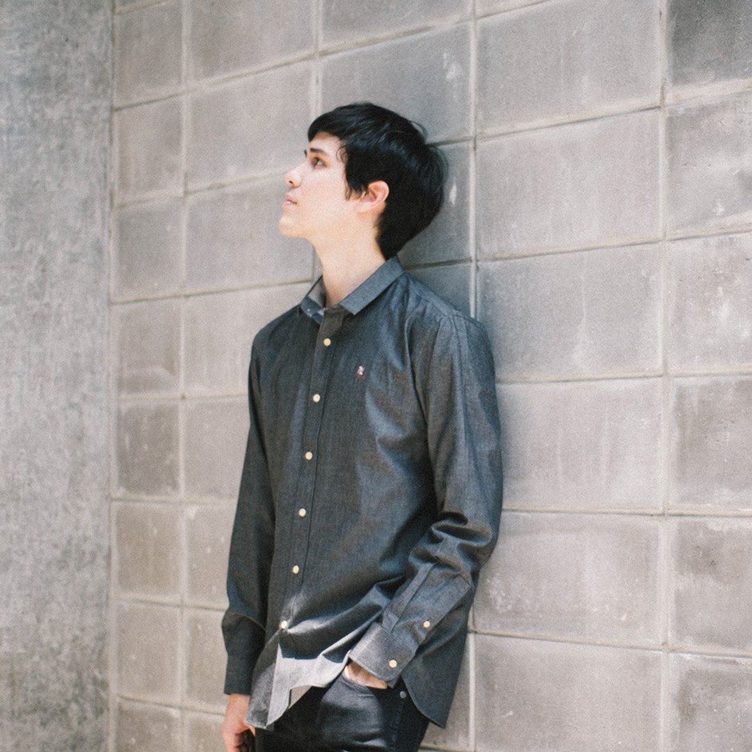 Men shirt: Straight-Small collar - 男装衬衫 - 棉 黑色