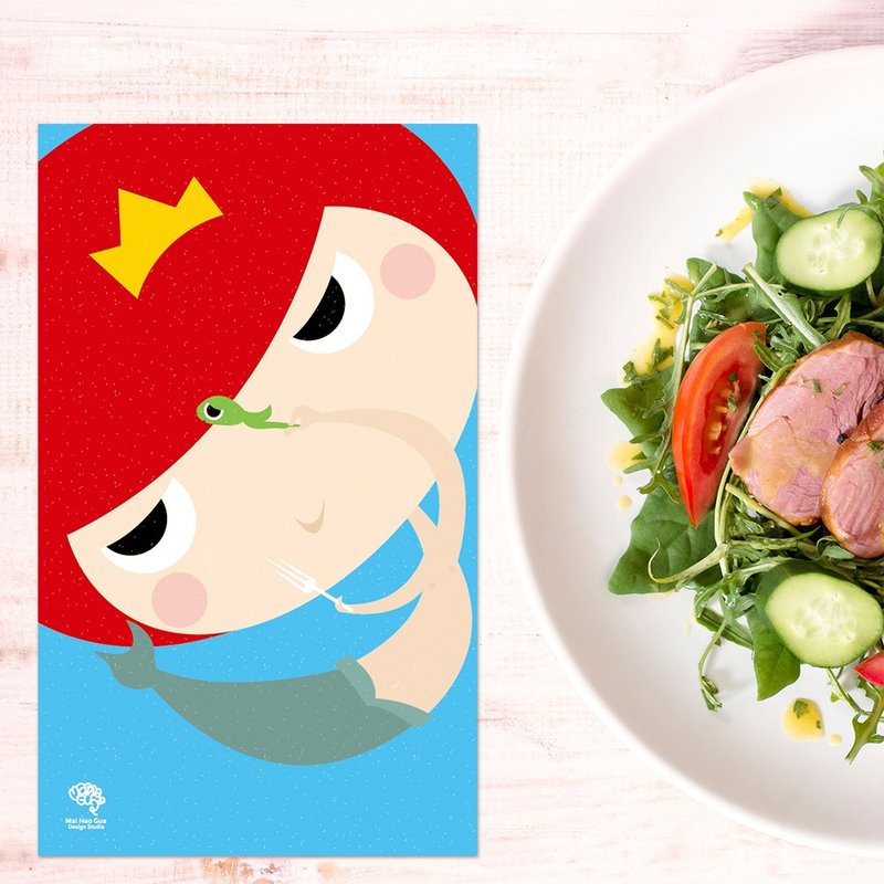 长大明信片 - 小美人鱼 - 卡片/明信片 - 纸 蓝色