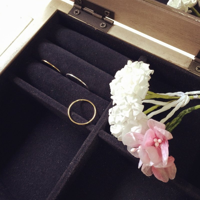 经典美版极细线戒(925纯银) - 戒指 - 其他金属 灰色