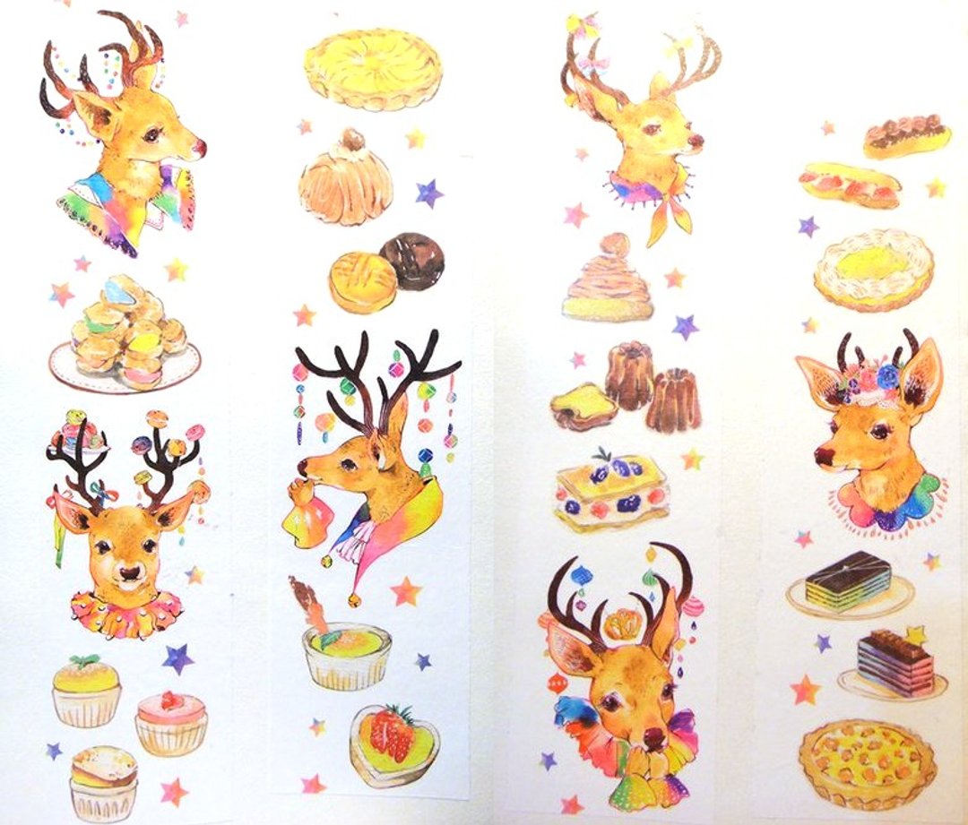 Dessert Deer デザート シカ 海外再刷贩売 限量供应 (大陆地区请勿再下标，请转往游生活代理购买) - 纸胶带 - 纸 多色