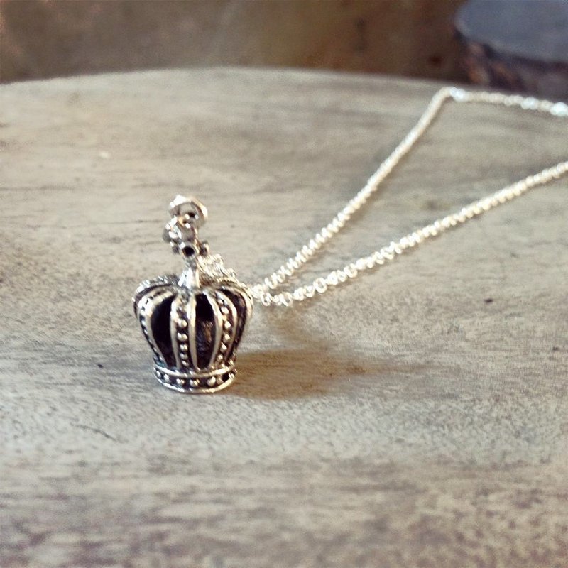 【Story Necklace 故事项链】立体皇冠 - 项链 - 其他金属 