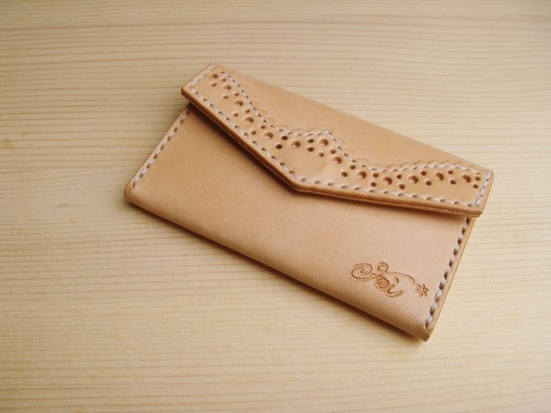 ISSIS -古典牛津雕花名片夹(1) - 文件夹/资料夹 - 真皮 金色