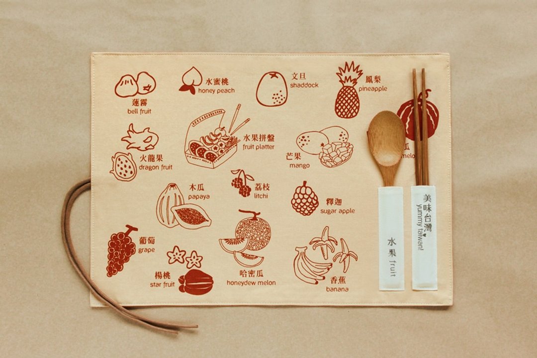 餐垫-水果/甜瓜粉 - 餐垫/桌巾 - 其他材质 