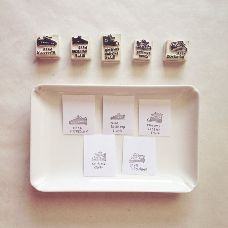 [手工橡皮章] 一双好鞋 - 印章/印台 - 其他材质 