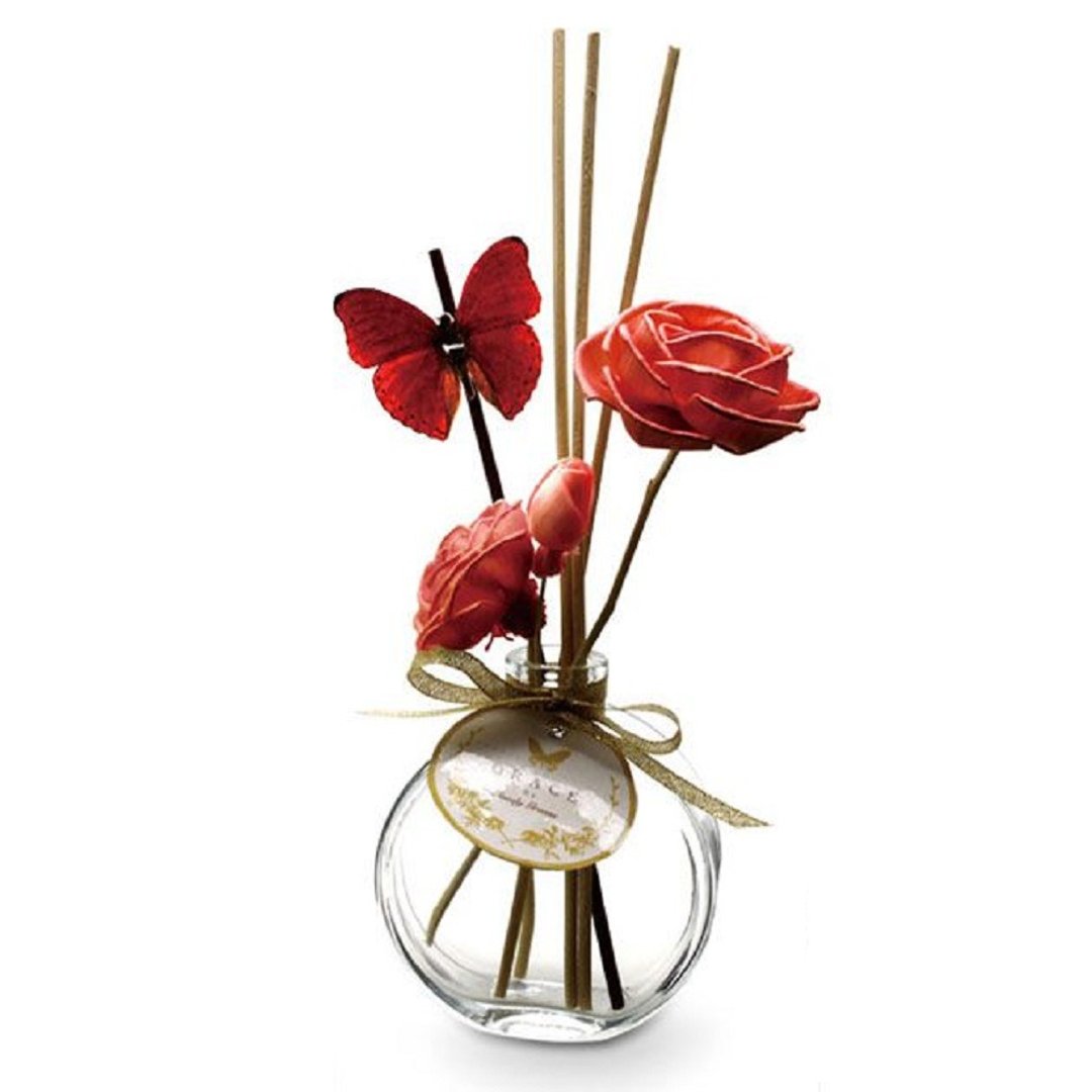 GoodyGrams PAPILLON DIFFUSER 蝴蝶与花香氛组 红花( 甜蜜热情) - 香薰/精油/线香 - 其他材质 红色