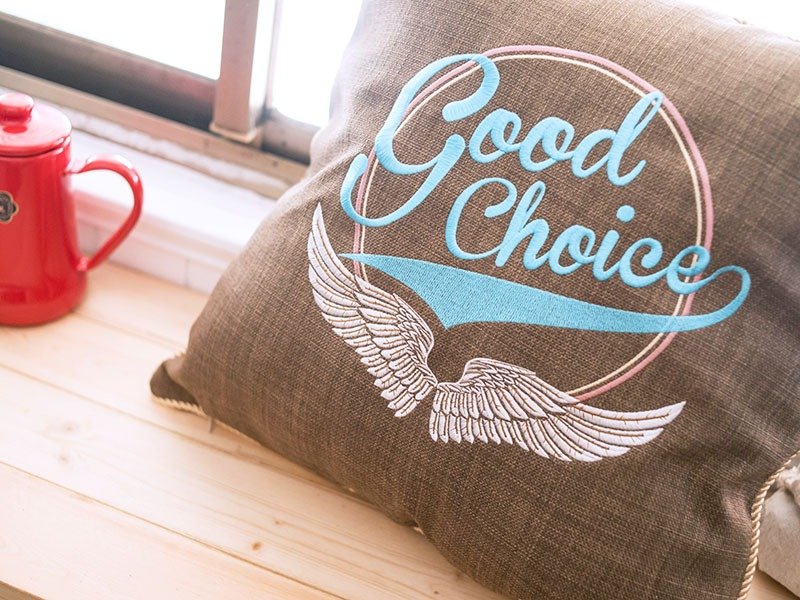 边框05 =天使之翼= 美式风格 定制化绣花 抱枕套 复古家饰 - 其他 - 其他材质 多色