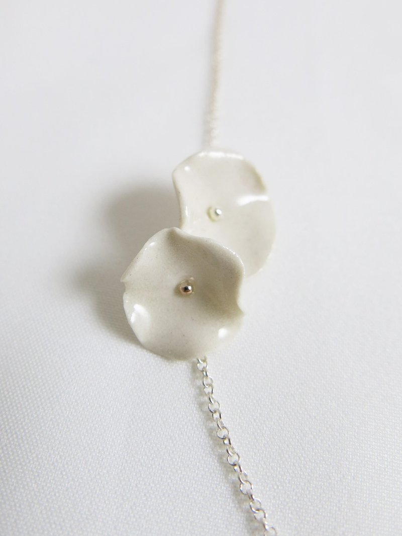 Belle rencontre青花瓷项链/青花瓷饰品 - 项链 - 瓷 白色