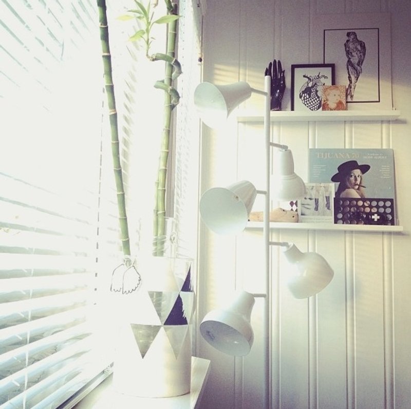 荷兰Leitmotiv 白色多样式灯罩地灯 Leitmotiv Floor Lamp Louvre White - 灯具/灯饰 - 其他金属 白色