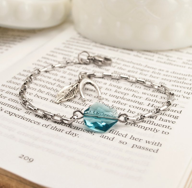 ❈La Don 拉冬❈ - 不锈钢扣式手链 - 湛蓝 - 手链/手环 - 其他金属 蓝色