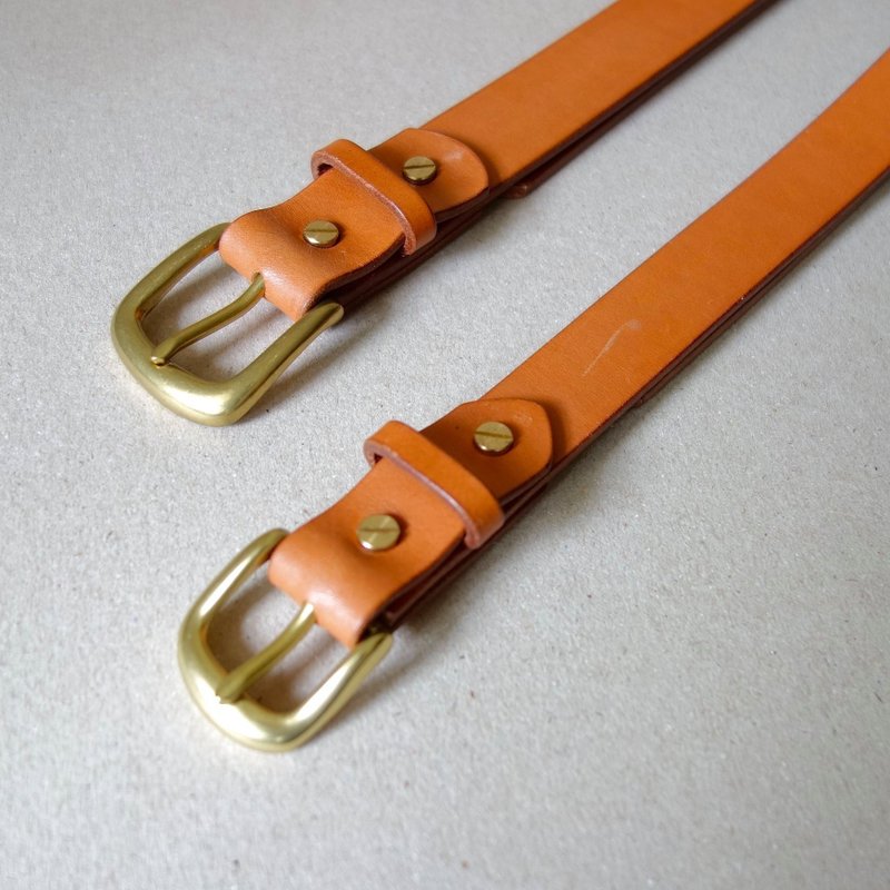 SAMPLE SALE | 黄棕色皮带 意大利顶级牛皮革 简洁俐落 扎实耐用 - 皮件 - 真皮 多色