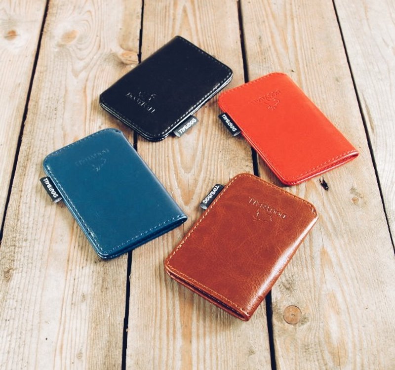 【Dogyball】 都会简约实用随身配件 简易皮夹Lite Wallet 时尚小物 FP002 - 皮夹/钱包 - 真皮 咖啡色