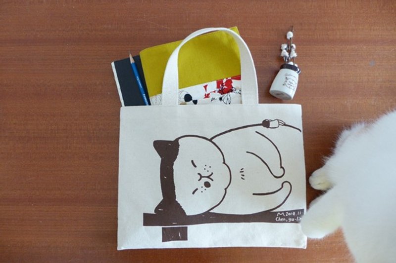 大大的 帆布提袋(可装A4) - 手提包/手提袋 - 其他材质 咖啡色