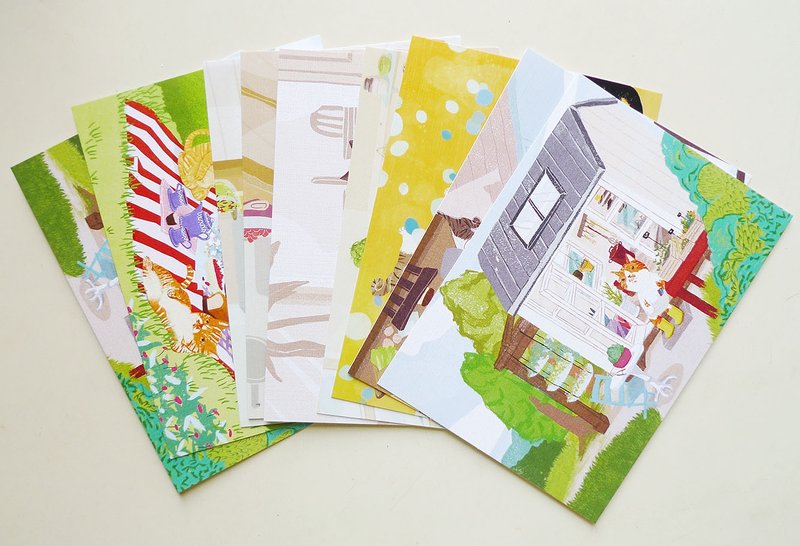 明信片-8张套组(a) - 卡片/明信片 - 其他材质 多色