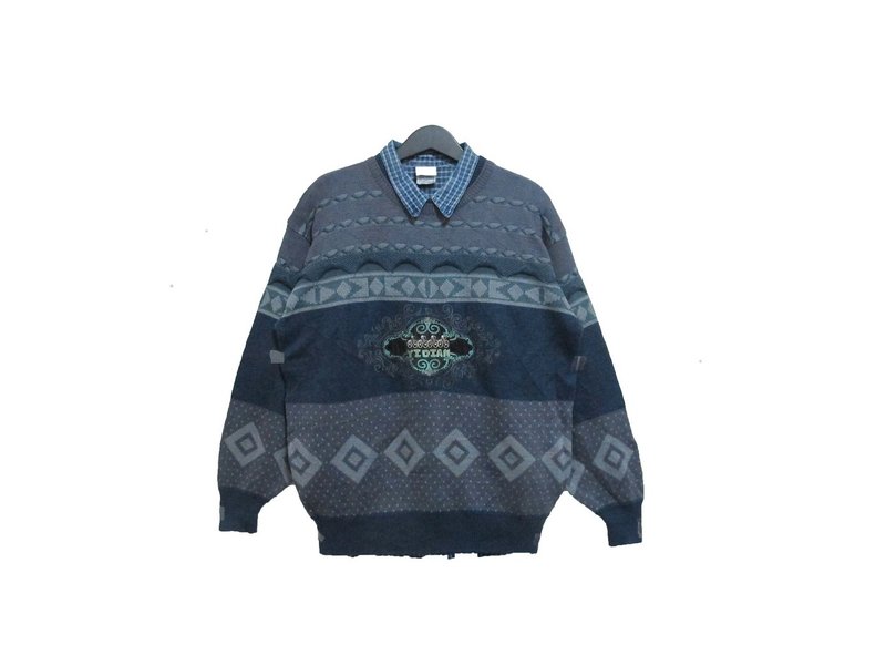 古着毛衣✡森林学院 - 女装针织衫/毛衣 - 其他材质 绿色