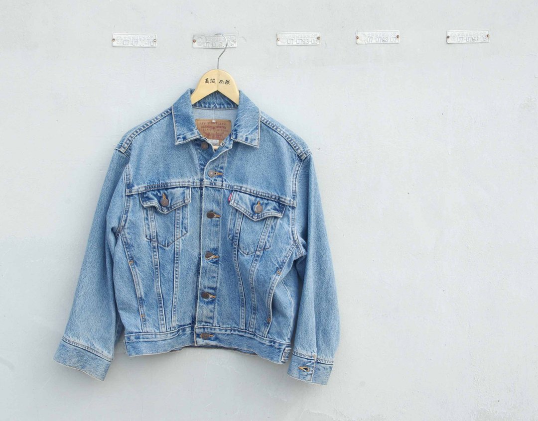4.5studio-日本扛回寻宝老衣特区-Levi's 复古水洗蓝 牛仔外套 - 女装休闲/机能外套 - 其他材质 蓝色