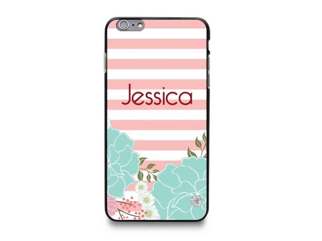 个性化自订名字手机后壳(L1) - iPhone 4, iPhone 5, iPhone 6, iPhone 6, Samsung Note 4, LG G3, Moto X2, HTC, Nokia, Sony - 其他 - 塑料 