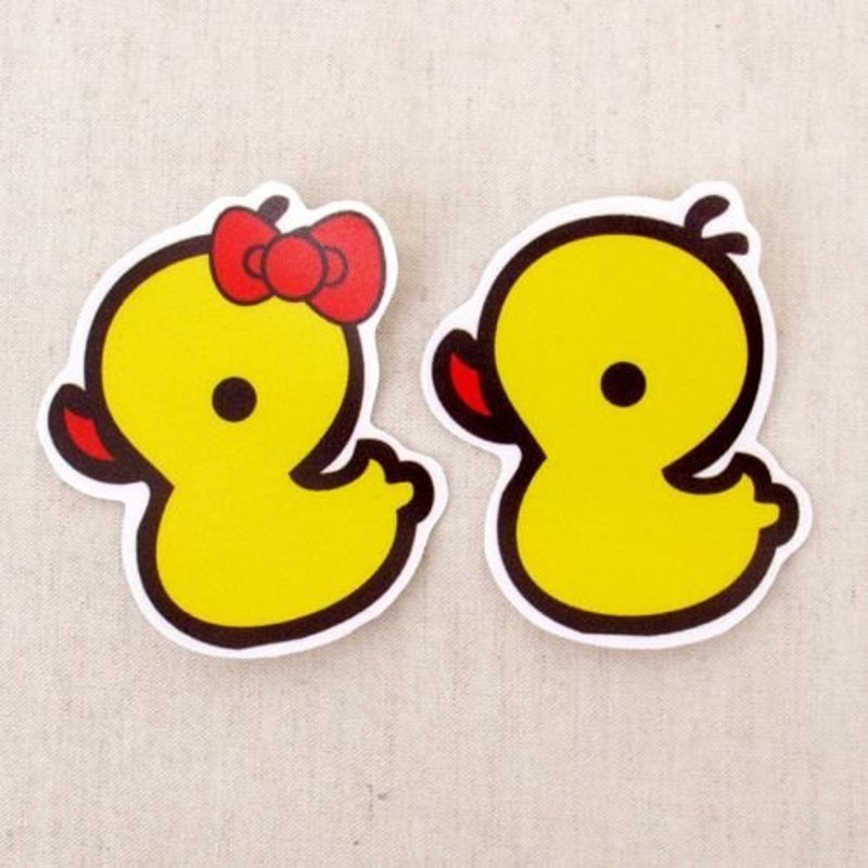 逗趣到处贴防水贴纸-黄色小鸭鸭 - 贴纸 - 防水材质 黄色