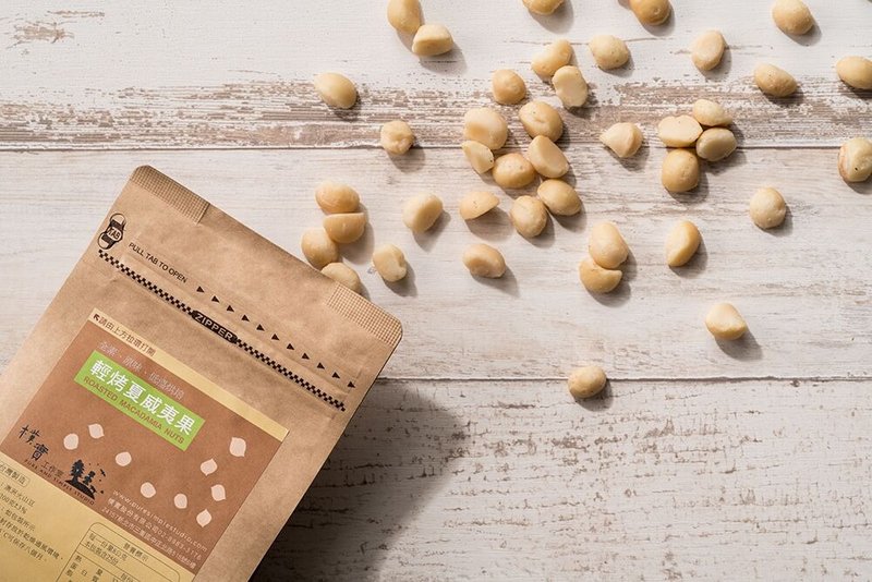 轻烤夏威夷果-牛皮纸袋装【朴实工作室】 - 坚果 - 新鲜食材 
