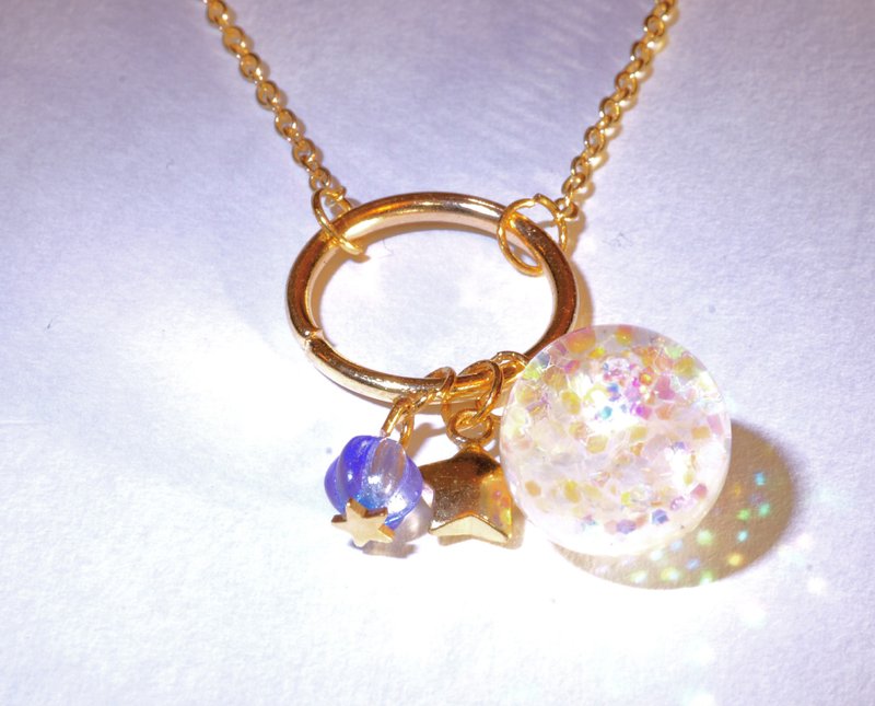 【Littlest Things】Selene系列水晶球项链 - 项链 - 玻璃 白色