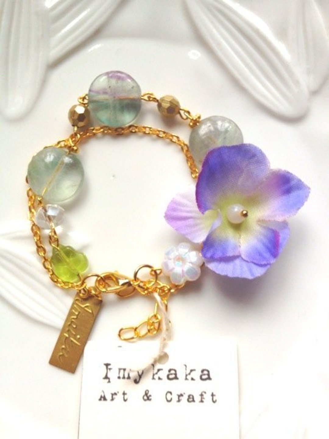 Imykaka天然石系列4~Vintage Handmade Accessories - 手链/手环 - 宝石 