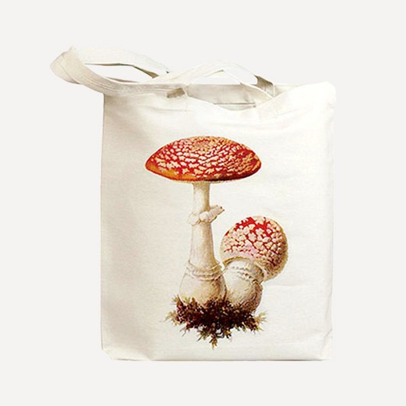 Idiopix Tote Bag・红色蘑菇 - 侧背包/斜挎包 - 其他材质 