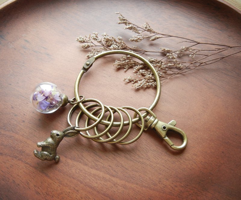 【虎气福袋】梦幻玻璃球钥匙环 - 钥匙链/钥匙包 - 玻璃 多色