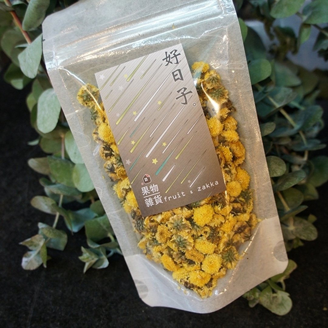 好日子}来一杯菊花茶_限量采收的台湾有机贡杭菊_养生好朋友 - 水果干 - 新鲜食材 黄色