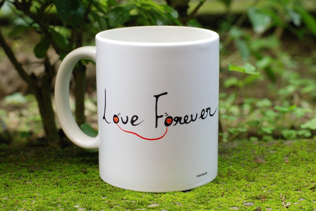 马克杯-Love Forever(定制) - 咖啡杯/马克杯 - 陶 白色