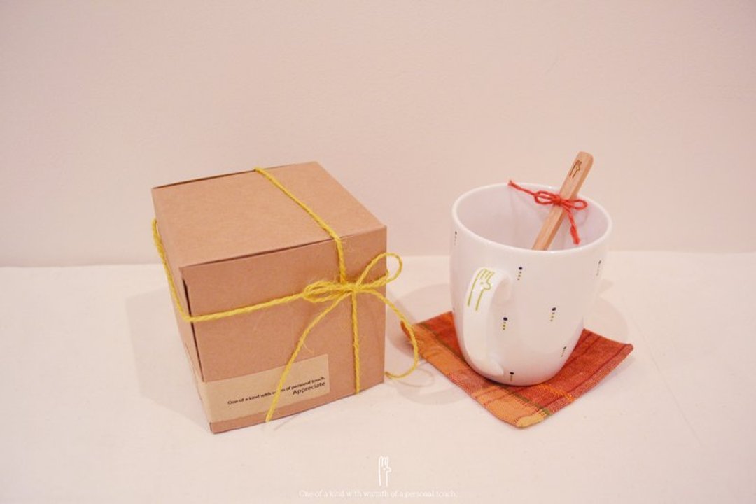 new!✭粗手工手绘咖啡/牛奶陶瓷杯(水玉II款) - 咖啡杯/马克杯 - 其他材质 白色