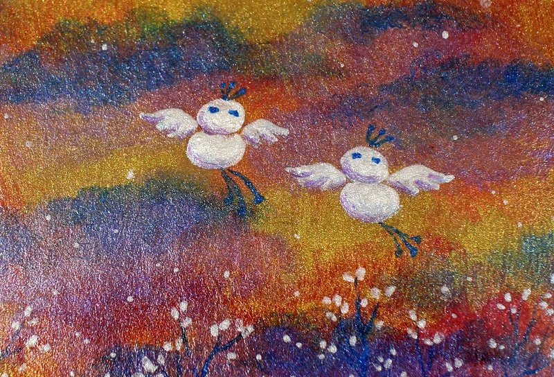 富察令儿·彩绘心意画【原画】 - 海报/装饰画/版画 - 纸 红色