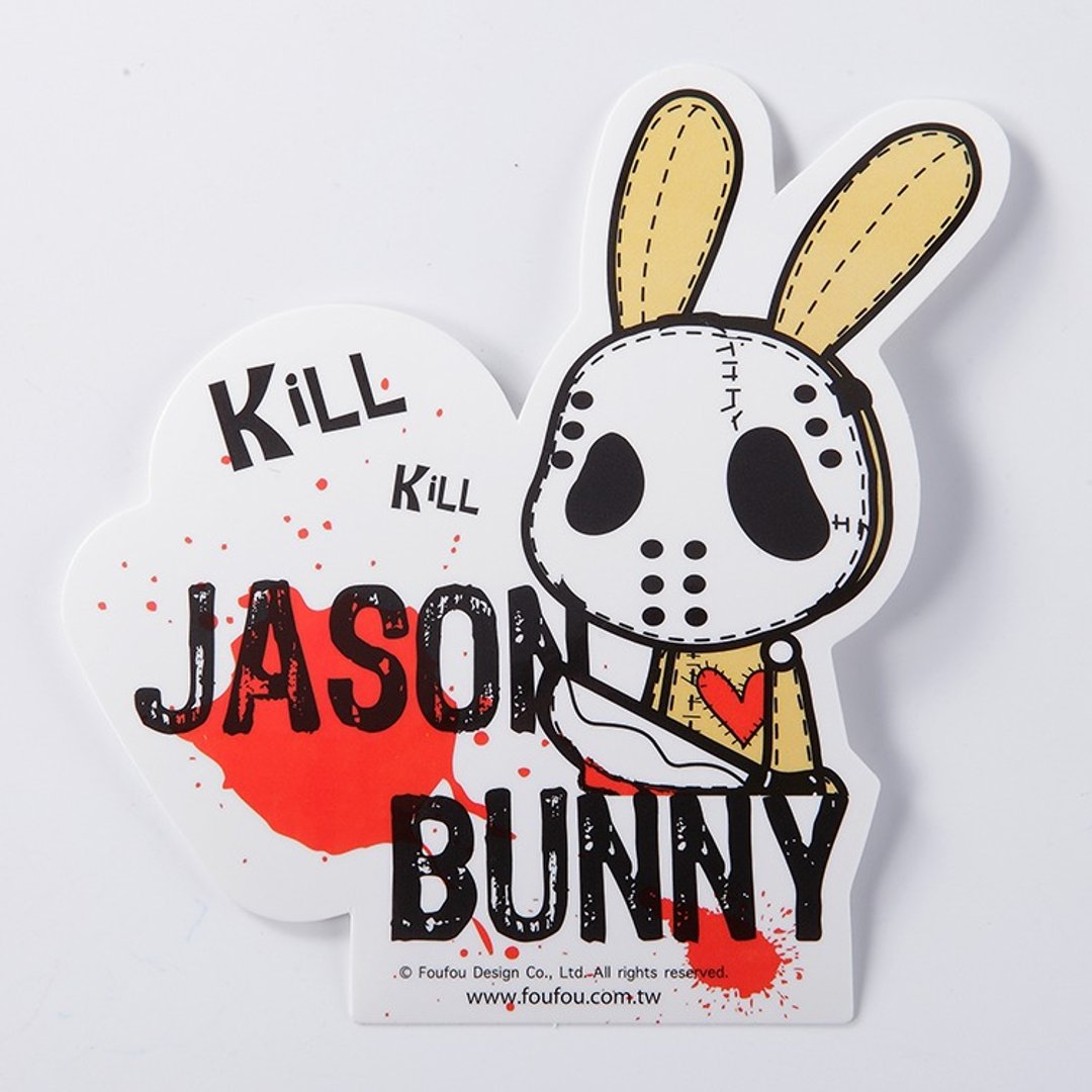 《Foufou》- 防水贴纸 - Jason Bunny - 贴纸 - 纸 多色